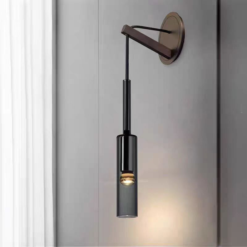Luxury Minimalist Crystal Copper Wall Light