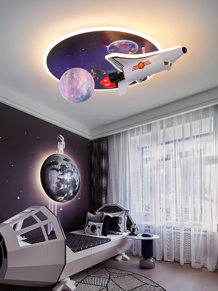 Kids Space-Themed LED Ceiling Light