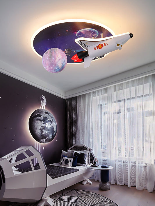 Kids Space-Themed LED Ceiling Light