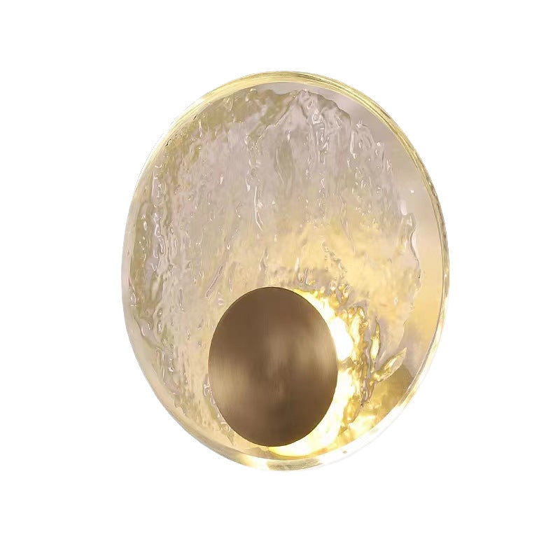 Luxury Minimalist Crystal Copper Wall Light