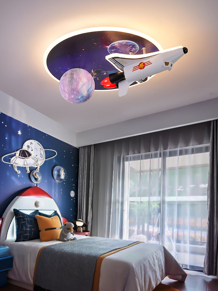 Kids Space-Themed LED Ceiling Light