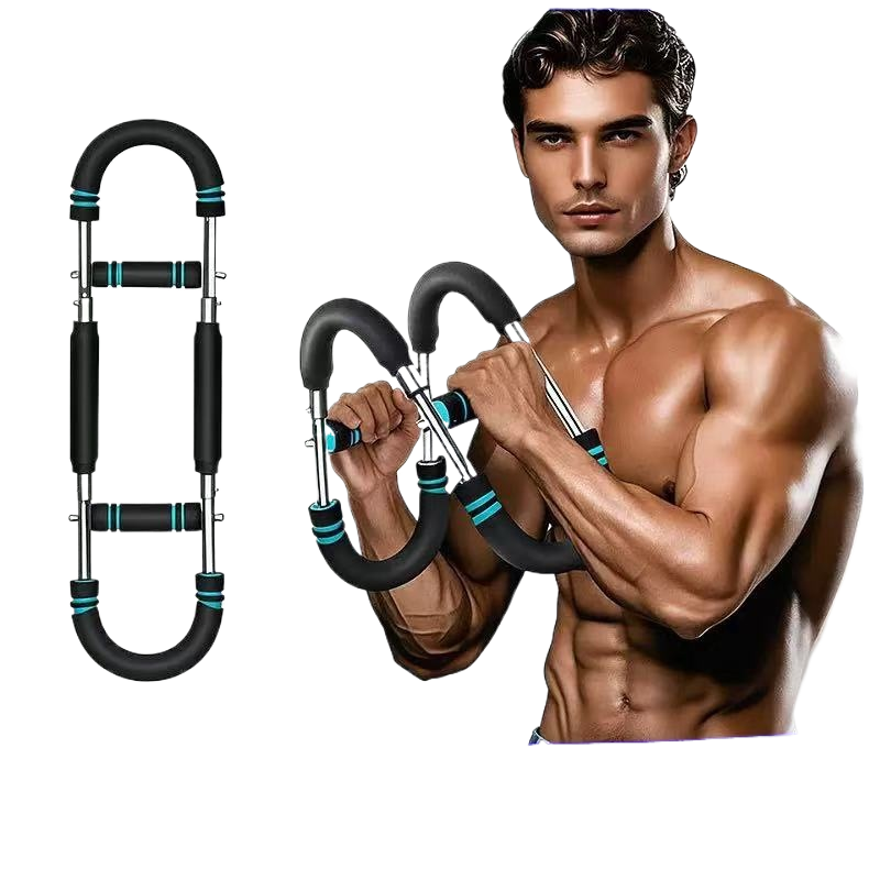 Arm Trainer Adjustable Muscular Strength Enhancer Upper Body Strength Twister Arm Exerciser Chest Expander.