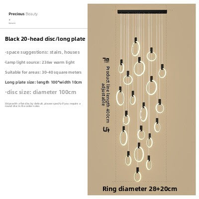 Circular Staircase Pendant Light
